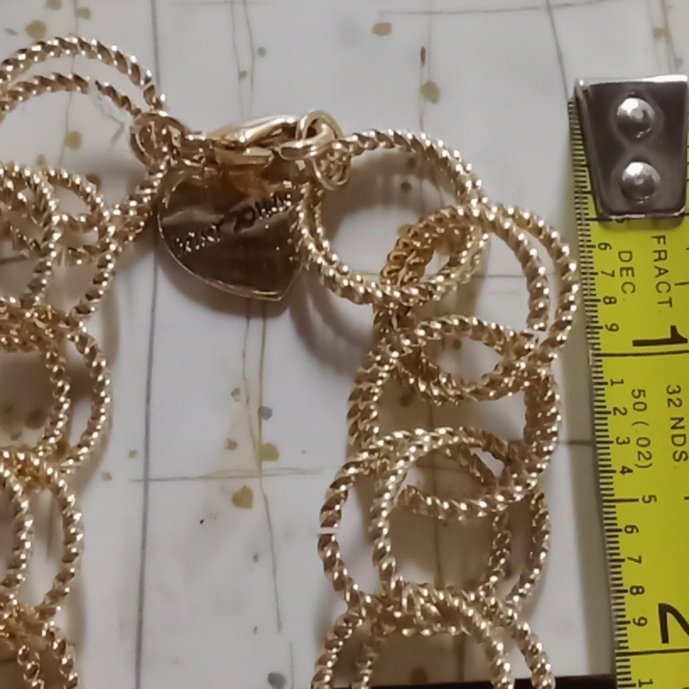 Betsy Johnson Gold Necklace #A217 - Picture 5 of 7